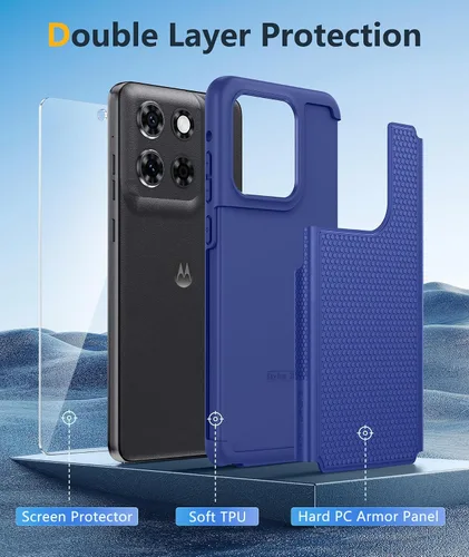 Vista 994 de FNTCASE Funda para iPhone 17 Pro: Fundas delgadas translúcidas de color azul claro compatibles con MagSafe, protección completa de la cámara