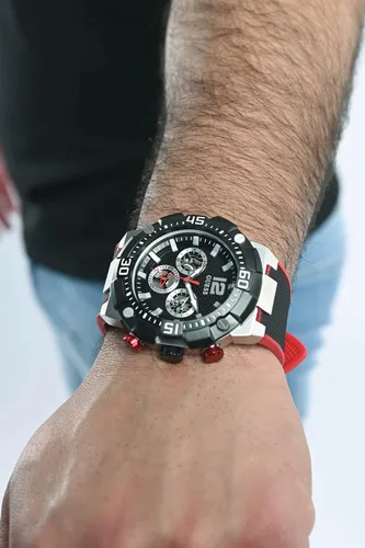 Vista 6 de GUESS Mens Stainless Steel Multifunction 50mm Watch
