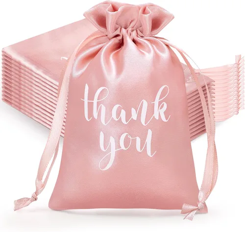 Vista 21 de Sieral 50 bolsas de regalo de satén con cordón para joyas, bolsas para dulces para el día del padre, boda, baby shower, despedida de soltera, fiesta