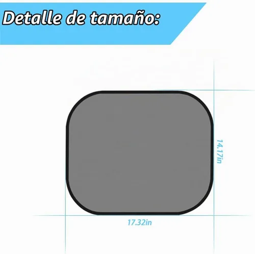 Vista 2 de 2 unidades de parasol universal para ventana, protector solar adhesivo - Protección contra el sol, los reflejos y los rayos UV para tu hijo