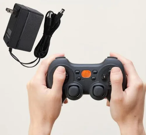 Vista 2 de AYNEFY Fuente de alimentación, adaptador de corriente, cargador de fuente de alimentación ABS para NESSNESGenesis 3 en 1 consola de juegos adaptador