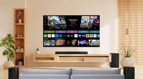 Vista 7 de LG Amazon Exclusive S6FTR 5.1 ch. Barra de sonido de cine en casa con subwoofer inalámbrico, sinergia de TV, interfaz Wow (modelo 2026) Wireless