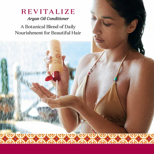 Vista 2 de Moroccan Elixir Acondicionador revitalize de aceite de argán para cabello seco, dañado, teñido y sin sulfatos, parabenos y silicona, acondicionador