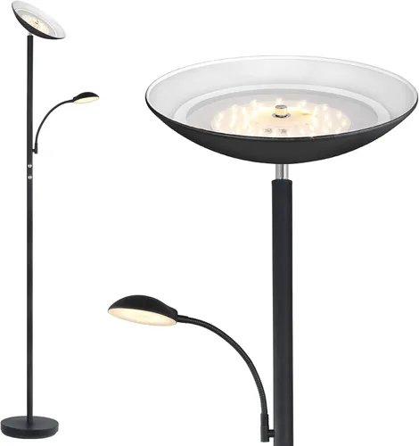 Vista 9 de BoostArea Lámpara de pie regulable, 30 W, 3000 lúmenes, lámpara de pie LED súper brillante con control remoto y táctil, lámpara de pie moderna
