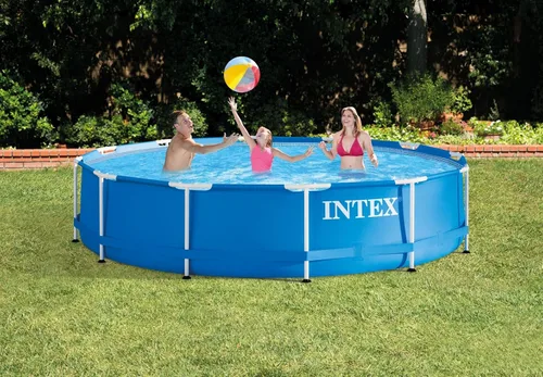 Vista 2 de Set de piscina Intex con marco de metal, Azul