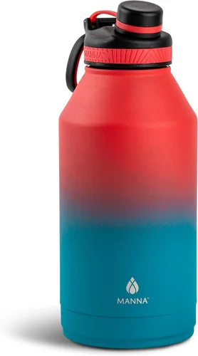 Vista 6 de Manna Saratoga - Botella de acero inoxidable con aislamiento de doble pared, 40 onzas, color baya degradado
