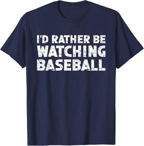 Vista 28 de Camiseta de béisbol I'd Rather Be Watching