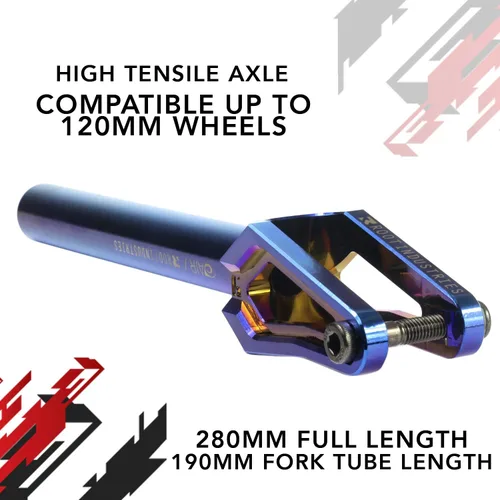 Vista 4 de ROOT INDUSTRIES HIC/SCS e IHC AIR Fork - Horquilla para scooter profesional - Horquillas para ruedas de scooter de 100 a 4.724 in - Se adapta a