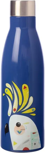 Vista 14 de Maxwell & Williams Pete Cromer - Botella de agua aislada, diseño de martín pescador azul, acero inoxidable sin BPA, 0.2 fl oz