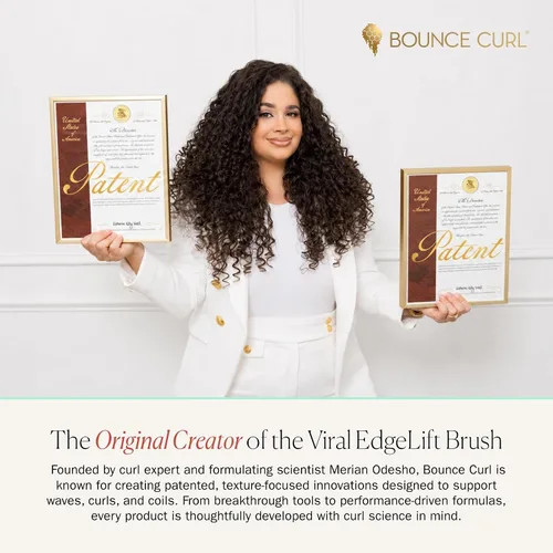 Vista 6 de Bounce Curl - Acondicionador desenredante hidratante para cabello rizado fino y medio, aceite de aloe y semillas negras, color seguro, sin silicona