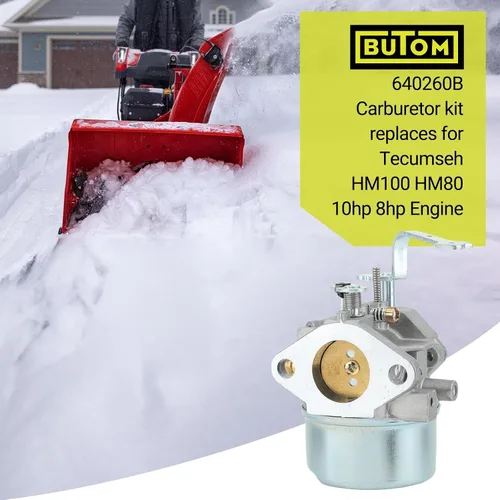 Vista 2 de Carburador 10HP HM80 compatible con Tecumseh 10hp 8hp HM100 Kit de reconstrucción de carburador 640260 640260A 640260B 632689 HM85 HM90 LH358