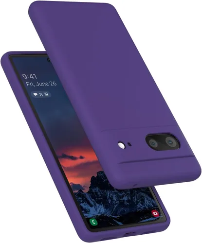 Vista 14 de Diseñada para Pixel 7, funda de gel de silicona líquida a prueba de golpes, cojín de forro de tela de microfibra suave compatible con Pixel7 de 6.3
