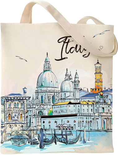 Vista 23 de Bolsa de Lona VeloKomo para Regalo - Divertidas Bolsas de Tela Reutilizables Vintage para Mujeres Amantes de las Compras y la Lectura
