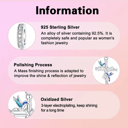 Vista 219 de Abalorios de plata de ley 925 con letras de la A ~ Z, para pulseras, collares, Día de San Valentín, Día de la Madre, joyería regalos para mujeres