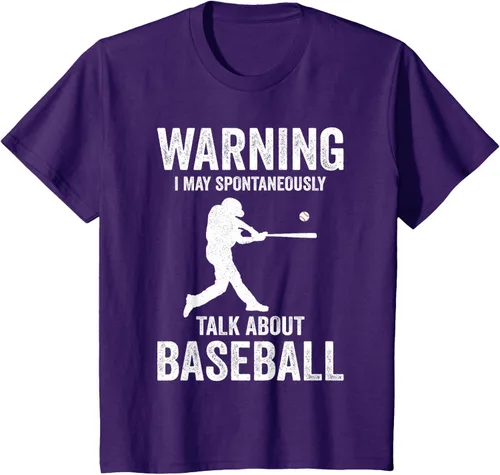 Vista 13 de Warning I May Talk About Baseball Player - Camiseta divertida de béisbol
