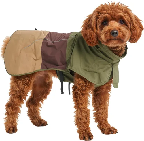 Vista 27 de Spark Paws - Chaqueta impermeable para perros, resistente al viento, para perros pequeños, medianos, grandes y extragrandes, traje reflectante