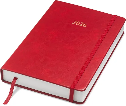 Vista 11 de Wykeham's Agenda diaria ejecutiva 2026 – Días festivos y formato – Personalización disponible (marrón, 6 x 4.5 pulgadas)