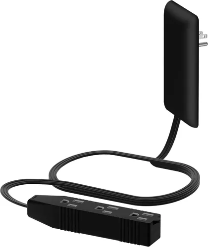 Vista 10 de LIDER LWE3-315-BK - Extensor de toma de corriente de cara plana con 3 receptáculos, enchufe de pared ultrafino, regleta de alimentación con cable