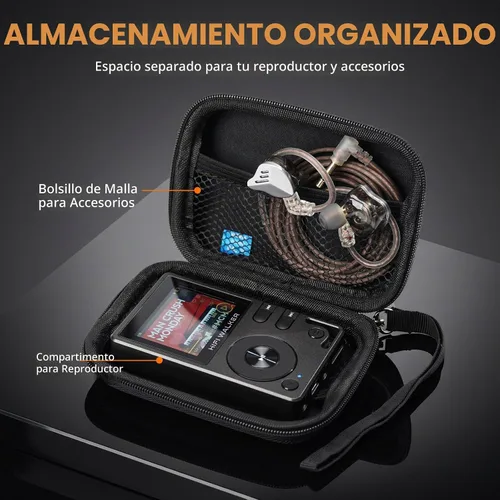 Vista 7 de HIFI WALKER H2 64GB Hi-Res reproductor MP3 Bundle con estuche de transporte