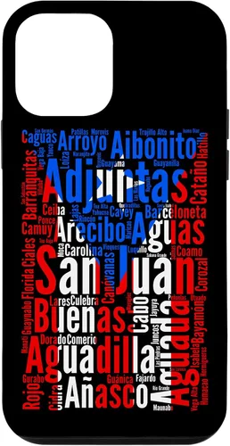 Vista 16 de Funda para iPhone 17, diseño de ciudades puertorriqueñas, bandera de Puerto Rico, Boricua