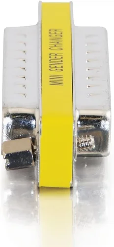 Vista 2 de C2G 02776 DB25 MM Mini cambiador de géneroacoplador, níquel, 6.5 pulgadas