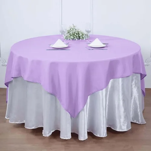 Vista 116 de Efavormart - Mantel cuadrado de lino de poliéster sin costuras, 54 x 54 pulgadas, color beige, para banquetes de boda, fiesta, restaurante