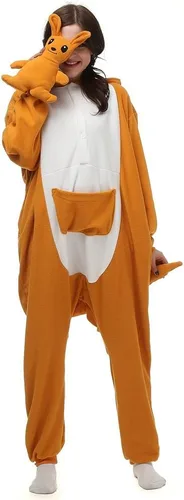 Vista 4 de DIZGE Unisex Adult Animal Onesie Fleece One Piece Cosplay Costumes Pajamas for Women Men