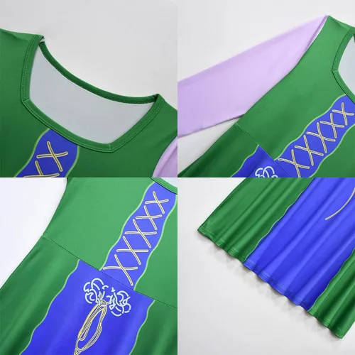 Vista 5 de Disfraz de Halloween para niñas, vestido de bruja para Halloween, trajes de cosplay