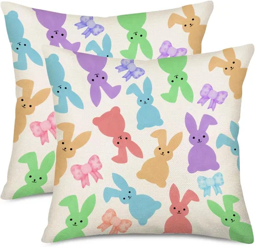 Vista 16 de Fukeen Juego de 2 fundas de almohada de playa de verano de 16 x 16 pulgadas, conchas de mar, conchas de coral y estrellas de mar y estrellas de mar
