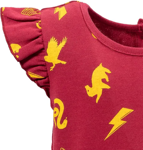 Vista 4 de Harry Potter Gryffindor - Mameluco sin mangas de rizo francés para niñas pequeñas a grandes