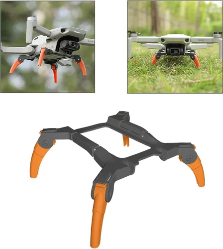 Vista 8 de O'woda Tren de aterrizaje plegable para DJI Mini 2 SE/Mini 2/Mini 4K/Mavic Mini/SE Drone Peso ligero de liberación rápida extendida Aumentar