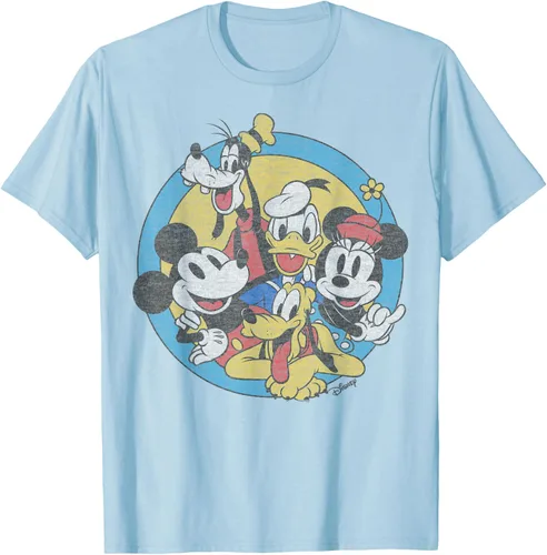 Vista 36 de Disney Camiseta retro de Mickey and Friends Group Shot
