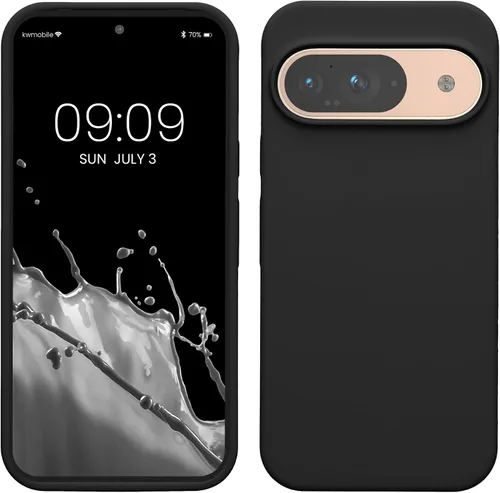 Vista 87 de kwmobile Funda Compatible con Google Pixel 6 Pro - Funda de Teléfono de Silicona TPU con Acabado Suave - Azul Caribe