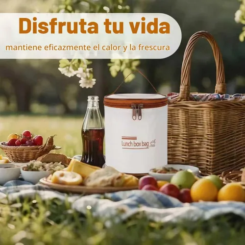 Vista 3 de Bolsa de almuerzo - Compatible con termo para comida caliente. Compatible con termo moderno y simple. Compatible con tarro de comida hydrapeak.