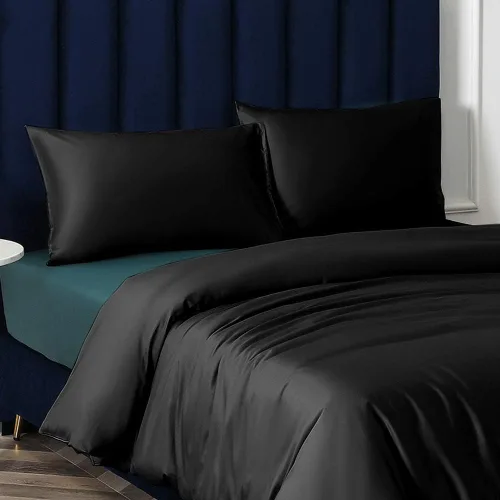 Vista 6 de NTBAY Fundas de almohada de satén con cremallera para cabello y piel, juego de 2 fundas de almohada estándar de lujo con cremallera oculta, 20 x 26