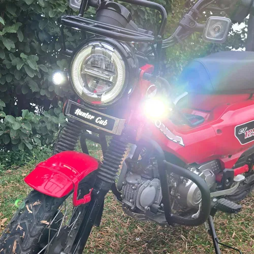 Vista 3 de Kit de emblema delantero con logotipo de Hunter Cub con conector compatible con Honda CT125 Trail 125 Hunter cub 125