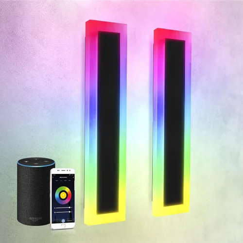 Vista 29 de ASD Lámpara LED de montaje en pared de 18 pulgadas de largo, aplique lineal para exteriores e interiores 3CCT, regulable, impermeable