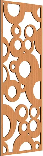 Vista 17 de 9 3/8"W x 24 3/8"H x 1/4"T Farwell Decorativos Paneles de Pared de Madera Calado, Hickory