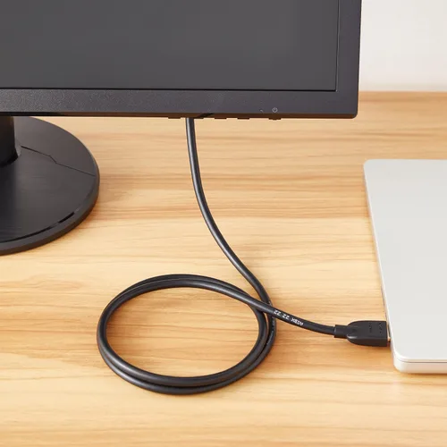 Vista 8 de Amazon Basics Cable adaptador HDMI a DVI, bidireccional 1080p, chapado en oro, 6 pies, negro, paquete de 36