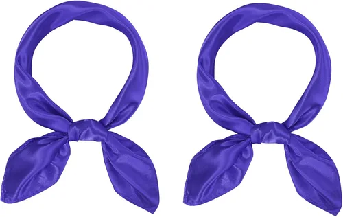 Vista 11 de American Trends Bufanda de seda para mujer, bufandas de satén para la cabeza, bufanda cuadrada para el cuello, bufanda ligera de seda como bandana