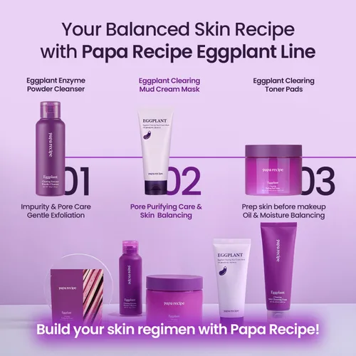 Vista 7 de Papa Recipe Máscara de crema de barro para limpieza de berenjenas, máscara facial de bentonita y arcilla de caolín, purificación de poros profundos