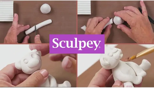 Vista 3 de Sculpey Fun Express Original White - Arcilla polimérica no tóxica, arcilla para horno, 8 libras, ideal para modelar, esculpir, vacaciones, bricolaje