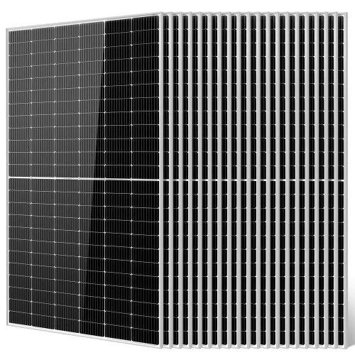 Vista 14 de SUNGOLDPOWER UL61730 Panel solar de 415 W, 6 unidades, monocristal, célula de clase A, negro, alta eficiencia, VMP 31.1V/PC, para sistema solar