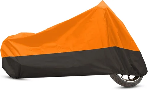 Vista 10 de uxcell L 190T Protector contra Lluvia y Polvo Negro+Verde para Motocicleta y Scooter 168 cm para Harley Davidson