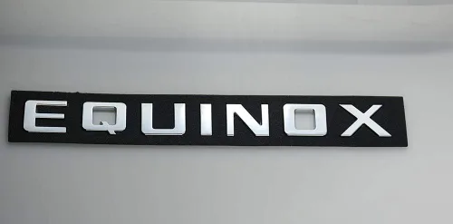 Vista 2 de 2 emblemas de letras de equinoccio 3D de repuesto para equinoccio (cromado)