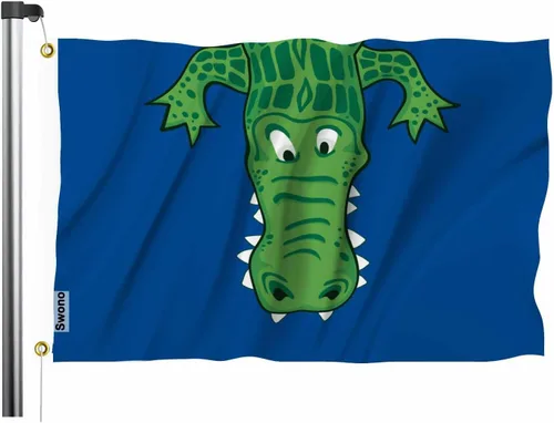 Vista 17 de Swono Bandera de calavera con diseño de esqueleto con dedo medio, bandera negra de 3 x 5 pies, bandera grande para exteriores e interiores, oficina
