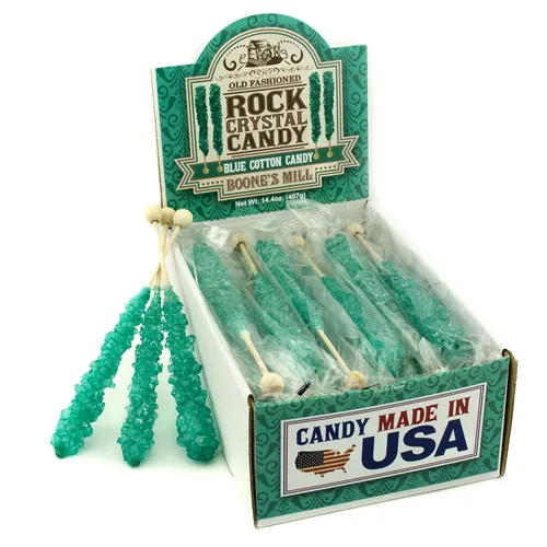 Vista 8 de Boone's Mill Palitos de caramelo de cristal de roca cereza negra 36 palos