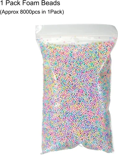 Vista 4 de MECCANIXITY Bolas de espuma de cuentas de espuma de 0.079 a 0.118 pulgadas para decoraciones de bodas y fiestas, pequeñas bolas de embalaje