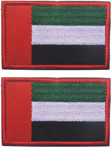 Vista 91 de 2 unidades AliPlus Parches de bandera de Afganistán bordados, parches tácticos militares de moral con gancho y bucle
