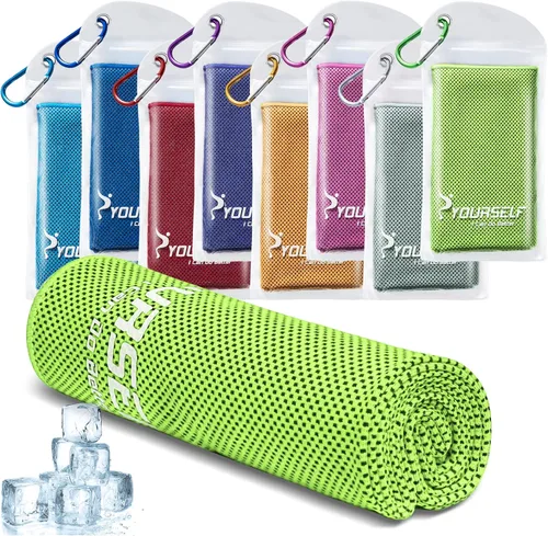 Vista 11 de Toalla refrigerante Syourself para un alivio instantáneo: toalla refrescante de 40 pulgadas x 12 pulgadas para jugar bolos o hacer ejercicio o yoga